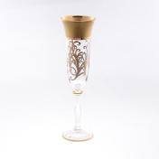 Комплект фужеров "Анжела" для шампанского Bohemia Матовая полоса 190 мл(6 шт.) Bohemia Crystalite