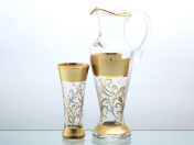 Комплект для воды Bohemia Матовая полоса 7 предметов Bohemia Crystalite
