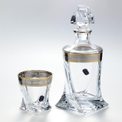 Комплект для виски Bohemia Quadro 7 предметов Bohemia Crystalite
