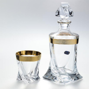 Комплект для виски Bohemia Quadro 7 предметов Bohemia Crystalite