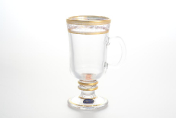 Комплект кружек Crystalex Bohemia Золотой Лист V-D 6 шт. Bohemia Crystalite