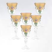 Комплект фужеров для вина Bohemia Алые розы 170 мл Bohemia Crystal