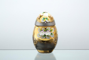 Конфетница с крышкой Bohemia Смальта 10 см Bohemia Crystal