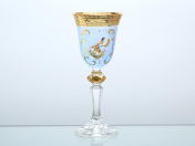 Комплект рюмок для водки синяя кристина ножка Bohemia Охота 60 мл(6 шт.) Bohemia Crystal