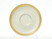 Комплект фарфоровых блюдец Falkenporzellan Cream Gold 3064 15 см (6 шт.)