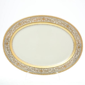Овальное блюдо Falkenporzellan Cream Majestic Gold 35 см