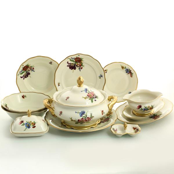 Фото Столовые сервизы Столовый сервиз на 6 персон Sterne porcelan Слоновая кость 27 предметов