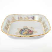 Салатник квадратная Sterne porcelan Мадонна Перламутр 25 см
