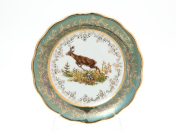 Набор тарелок Sterne porcelan Охота Зеленая 17 см(6 шт.)