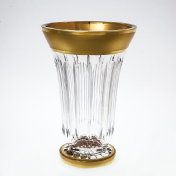 Ваза золото Bohemia Max Crystal 30 см Bohemia Crystal