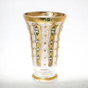 Ваза золото Bohemia Max Crystal 40 см Bohemia Crystal