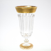 Ваза на ножке золото Bohemia Max Crystal 28 см Bohemia Crystal
