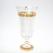 Ваза на ножке Bohemia Max Crystal Золото 28 см Bohemia Crystal
