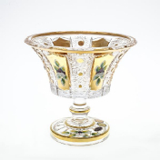 Конфетница на ножке Золото Bohemia Max Crystal 15 см Bohemia Crystal