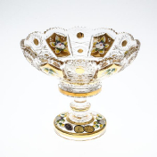 Конфетница на ножке Золото Bohemia Max Crystal 15 см Bohemia Crystal