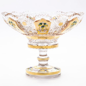 Конфетница на ножке Золото Bohemia Max Crystal 20 см Bohemia Crystal
