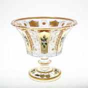 Конфетница на ножке Золото Bohemia Max Crystal 20 см Bohemia Crystal