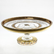 Хрустальная менажница Bohemia Max Crystal Золото 31 см Bohemia Crystal