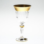 Комплект фужеров для вина хрусталь с золотом Bohemia Max Crystal 220 мл(6 шт.) Bohemia Crystal