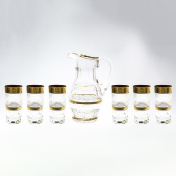 Комплект для воды Филиция с золотом Bohemia Max Crystal 7 предметов 1,5л, 350 мл Bohemia Crystal