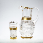 Комплект для воды Филиция с золотом Bohemia Max Crystal 7 предметов 1,5л, 350 мл Bohemia Crystal