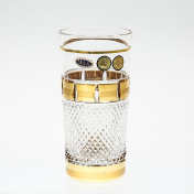 Комплект стаканов для воды золото Bohemia Max Crystal 350 мл(6 шт.) Bohemia Crystal