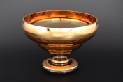 Конфетница 20 см медовая BOHEMIA GOLD Bohemia Crystalite