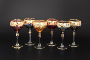 Комплект стеклянных креманок 6 шт. Veneziano color Art Decor