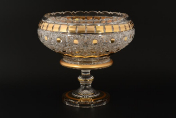 Конфетница 31 см Sonne Crystal Золото Bohemia Crystal