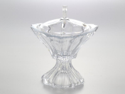 Конфетница с крышкой Aurum Crystal Plantica 25 см Bohemia Crystal