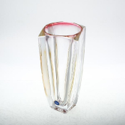 Ваза Bohemia Gold Arezzo красная 28 см Bohemia Crystalite