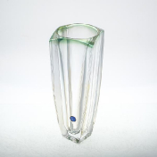 Ваза Bohemia Gold Arezzo зеленая 33 см Bohemia Crystalite