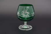 Комплект фужеров для бренди 250 мл зеленый (6 шт.) Bohemia Crystal