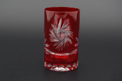 Комплект стаканов для воды 150 мл Идеал красный (6 шт.) Bohemia Crystal