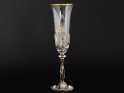 Комплект фужеров для шампанского 190 мл Анжела E-V (6 шт.) Bohemia Crystal