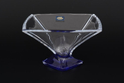 Конфетница синяя Crystalite Bohemia Quadro 22 см Bohemia Crystalite