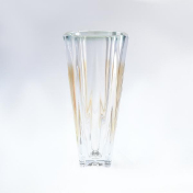 Ваза зеленая Bohemia Gold Metropolitan 30 см Bohemia Crystalite