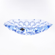 Фруктовница синяя Bohemia Treasury 35 см