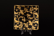 Комплект розеток квадратных Tosca Black Gold 12 см (6 шт.) Falkenporzellan