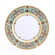 Набор тарелок Falkenporzellan Donna Seladon gold 28 см(6 шт.)