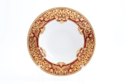 Набор тарелок глубоких Falkenporzellan Natalia bordeaux gold 23,5 см(6 шт.)
