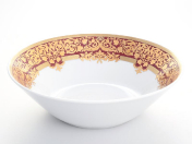 Салатник Falkenporzellan Natalia bordeaux gold 24 см