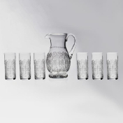 Комплект для воды снежинка Bohemia хрусталь 7 предметов Bohemia Crystal