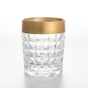 Комплект стаканов Bohemia Gold Diamond золото (6 шт.)