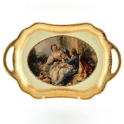 Блюдо с ручками Bruno Costenaro Boucher Ceramiche 39.5*26*4.5 см