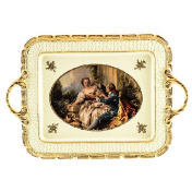 Фарфоровый поднос Bruno Costenaro Boucher Ceramiche 50 см