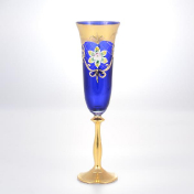 Комплект для шампанского 185 мл 6 шт. Smalt Bohemia Crystal