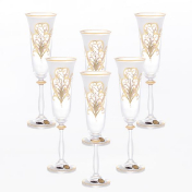 Комплект фужеров "Анжела" для шампанского Bohemia Star Crystal 190 мл(6 шт.)