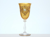 Комплект фужеров для вина 350 мл Золотая Bohemia Crystal