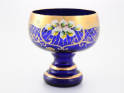 Конфетница Bohemia лепка синяя E-S 16 см Bohemia Crystal